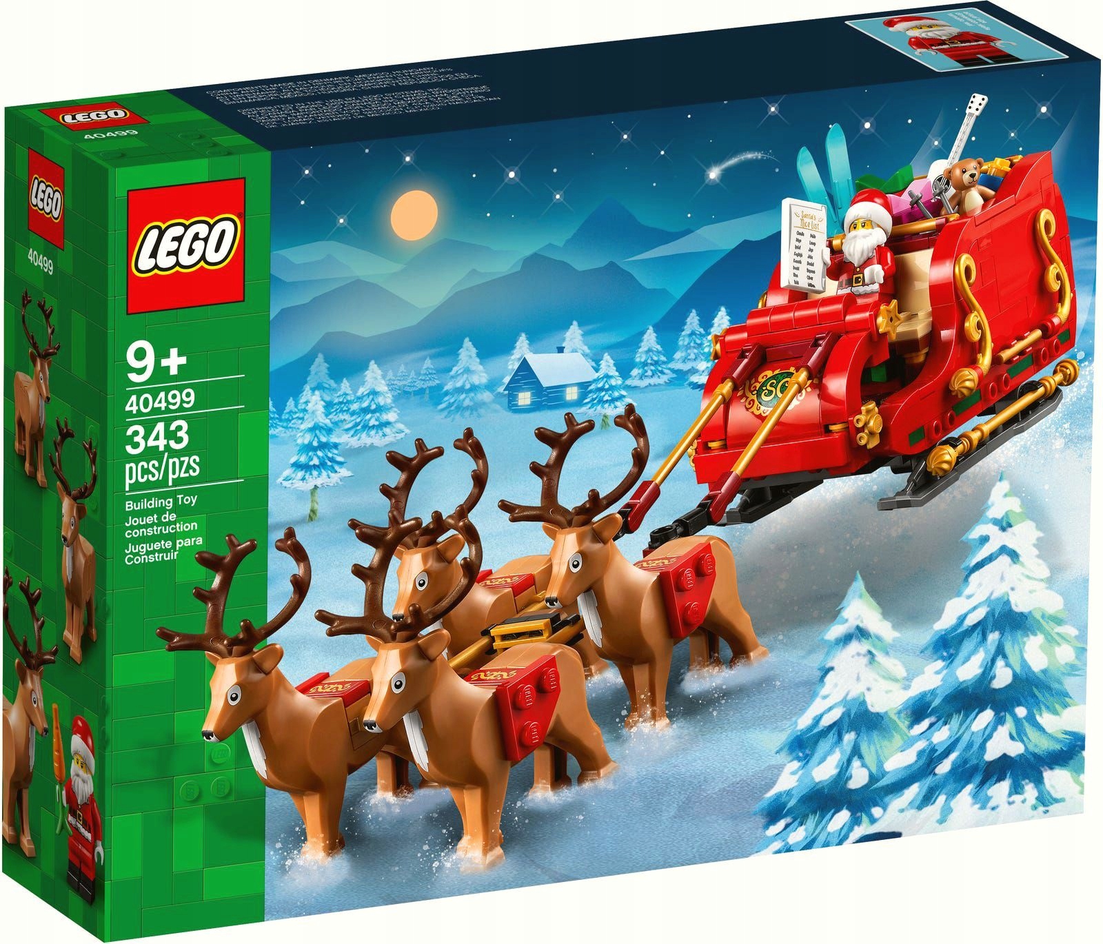 Originální Lego 40499 Sáně svatého Mikuláše Stavebnice na Vánoce