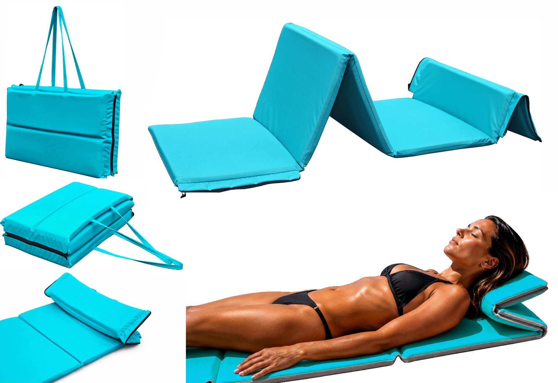 M5 Mata Na Plaże Kamieniste Mata Plażowa Gruba Do Chorwacji 3cm 180x60x3cm