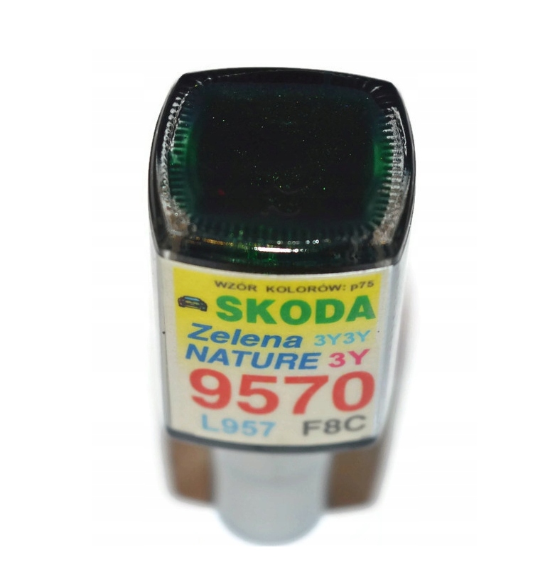 ARASYSTEM LAKIER ZAPRAWKOWY 9570 ZELENA NATURE 10ML SKODA