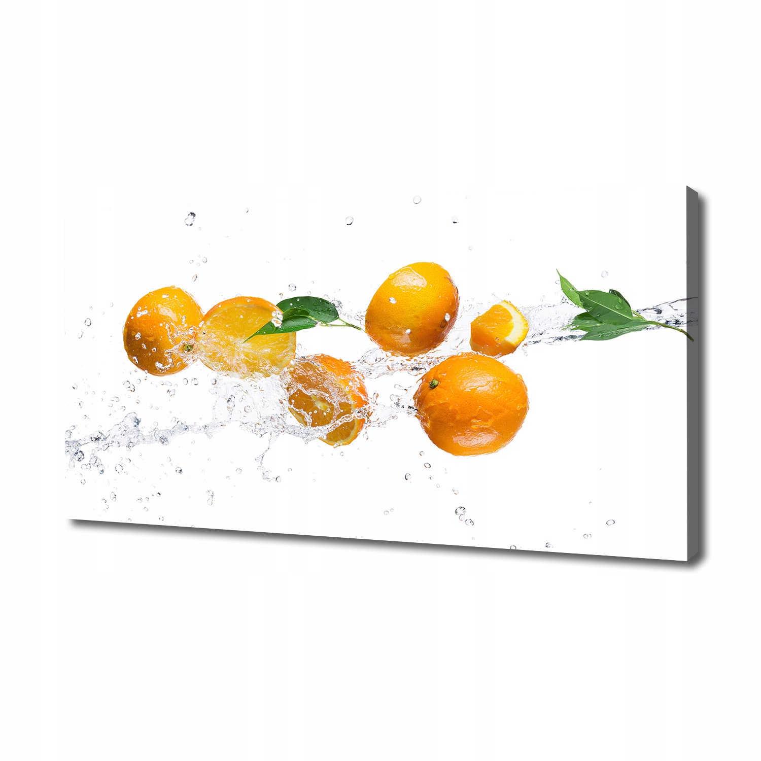 

Foto obraz na płótnie Pomarańcze i woda 140x70 cm