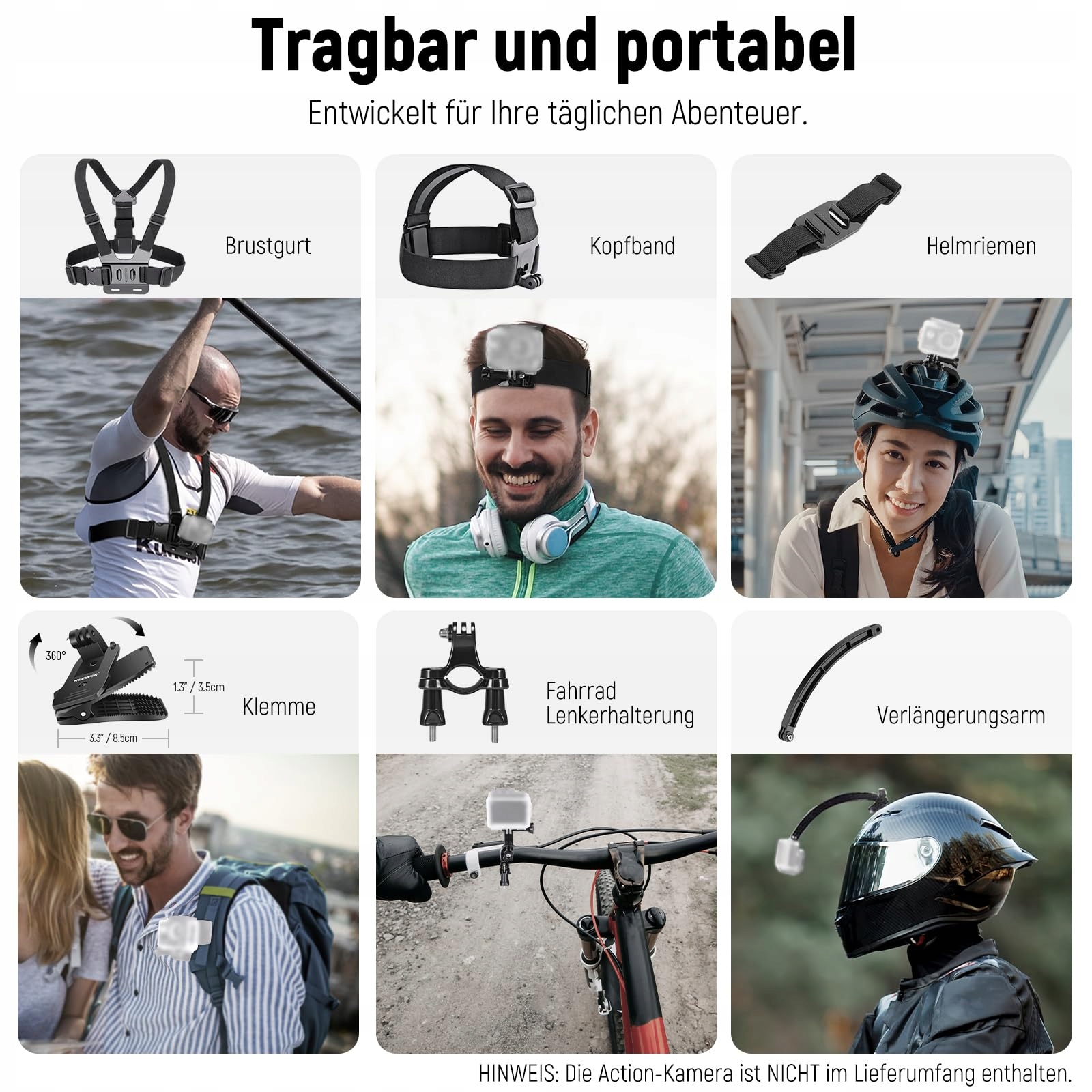 Zestaw Akcesoriów 51W1 Do Kamer Sportowych GoPro Insta360 DJI Box NEEWER — miniatura 3