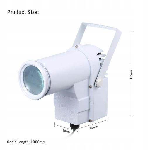 15W RGB Led Mini Spot Lampka Sceniczna Z Pilotem Marka Inna