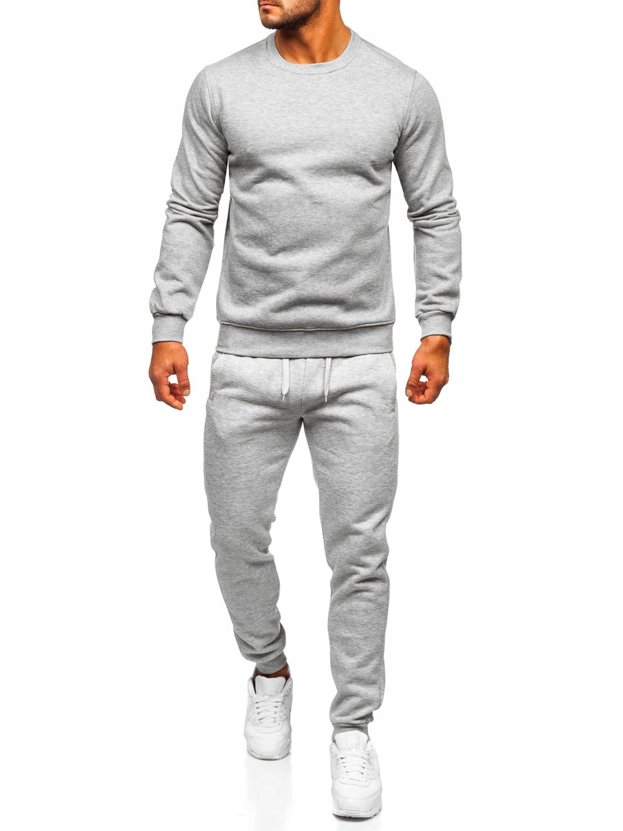 

Dres Komplet Dresowy Męski Szary 10380 Denley_m