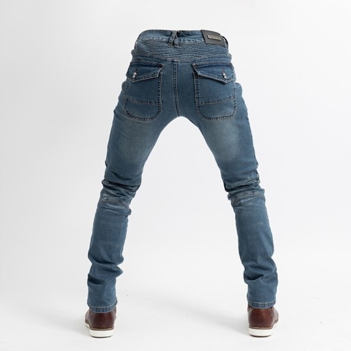 SPODNIE MOTOCYKLOWE MĘSKIE JEANSY Rozmiar S