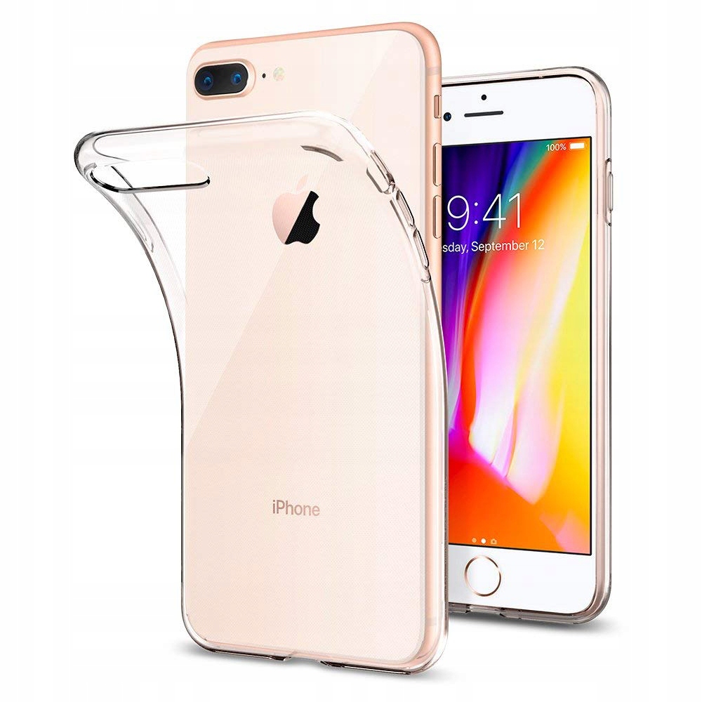 ETUI CLEAR CASE SLIM PLECKI POKROWIEC FUTERAŁ DO IPHONE 7 8 PLUS + SZKŁO Kod producenta 00538