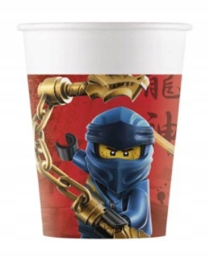 

Kubeczki urodzinowe Lego Ninjago - 200 ml - 8 szt