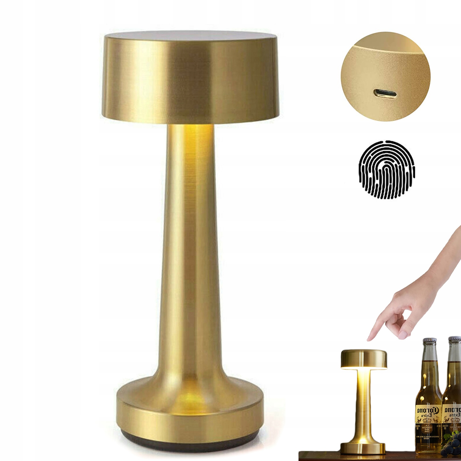 

Lampa Bezprzewodowa Biurkowa Dotykowa Led Stołowa