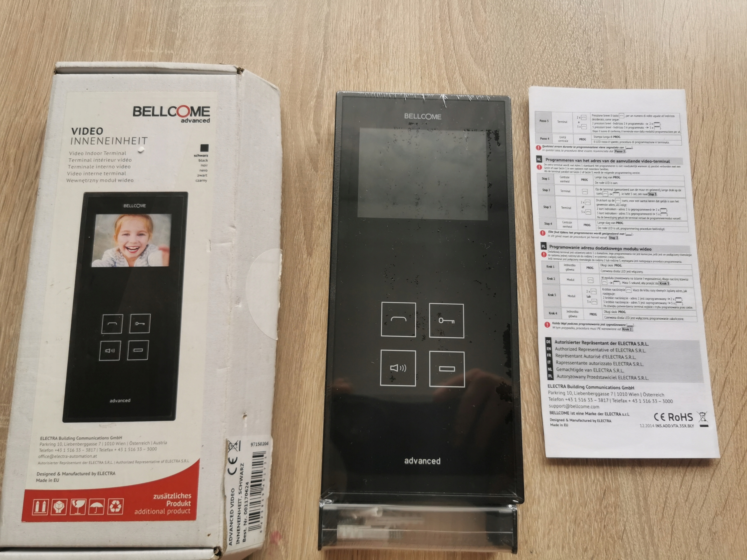 Wideodomofon Bellcome Advanced VTA.3Sx.BLB Kod producenta VTA.3Sx.BLB