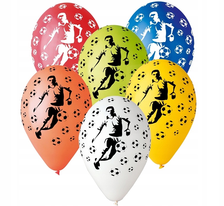 balony Premium "Piłkarze" 12" 5szt. — 4