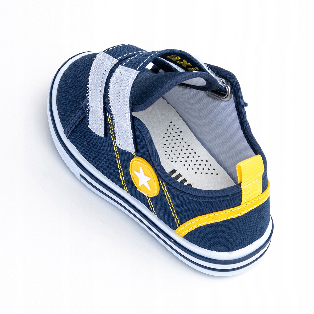 Tenisówki trampki SZKOLNE wkł.SKÓRA lekkie RZEP przedszkola wygodne Axim Długość wkładki wew. 16.4 cm