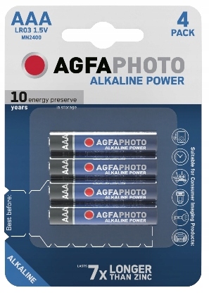 Bateria alkaliczna AgfaPhoto AAA (R3) 4 szt
