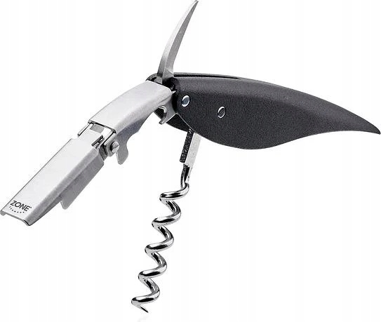 Zone Denmark Rocks Kelnerský pomocník Vývrtka a otvírák Černá