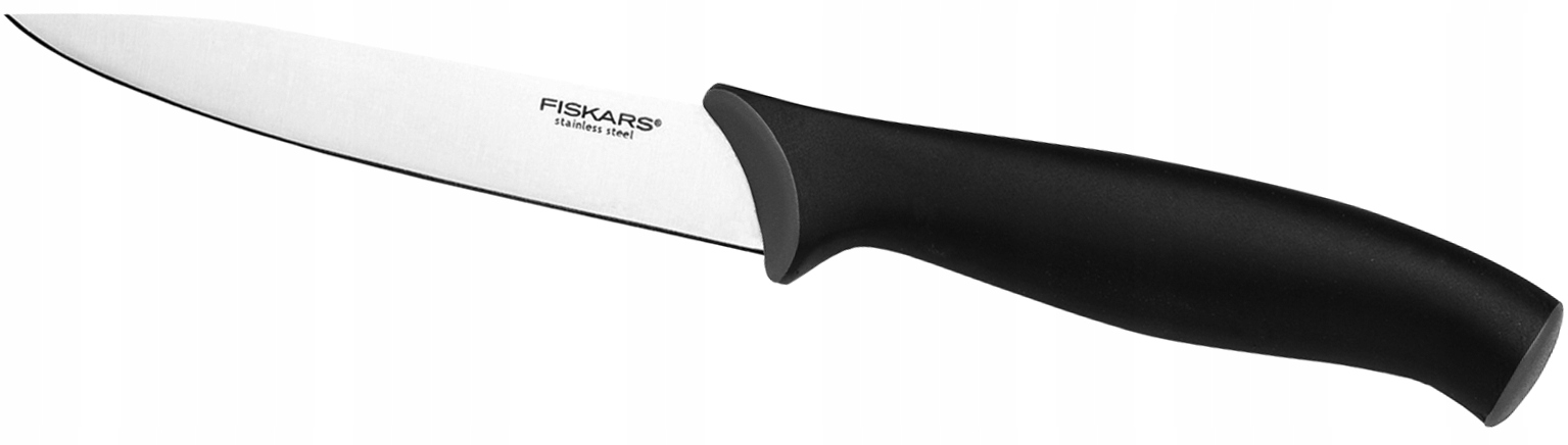 FISKARS ZESTAW KOMPLET 5 NOŻY KUCHENNYCH W DREWNIANYM BLOKU OSTRZAŁKA Stan opakowania oryginalne