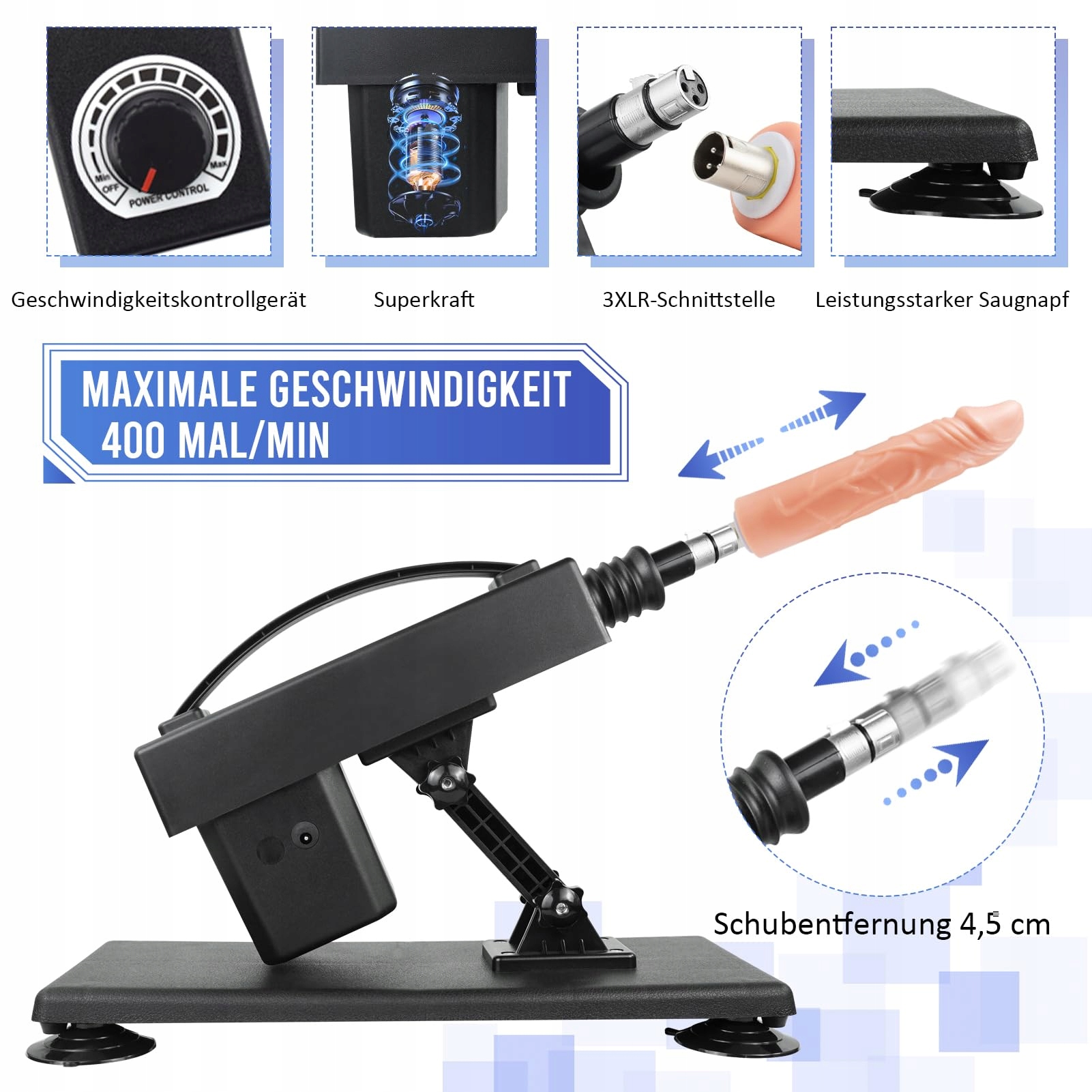 SEGOOK Automatyczna Maszyna Do Seksu Dla Kobiet Z Funkcją Pchającą — miniatura 5