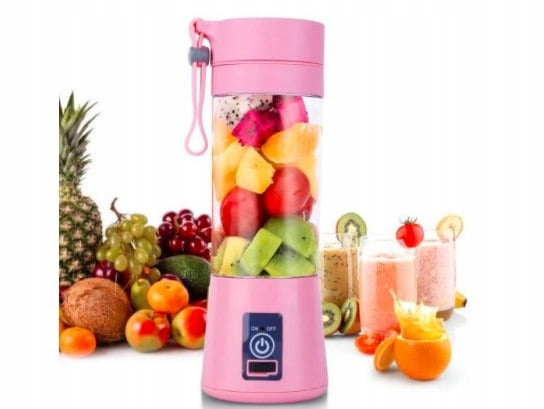 PRZENOŚNY SMOOTHIE BLENDER BEZPRZEWODOWY USB Regulacja obrotów tak