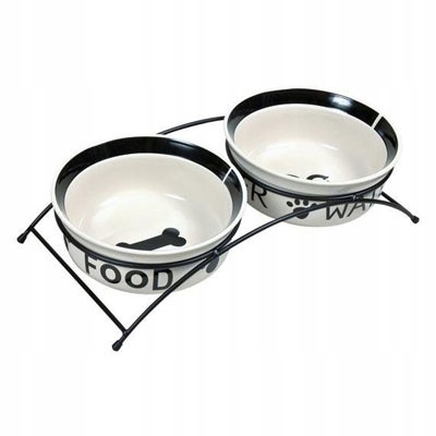

Trixie Miski ceramiczne na stojaku 2x 0,25L