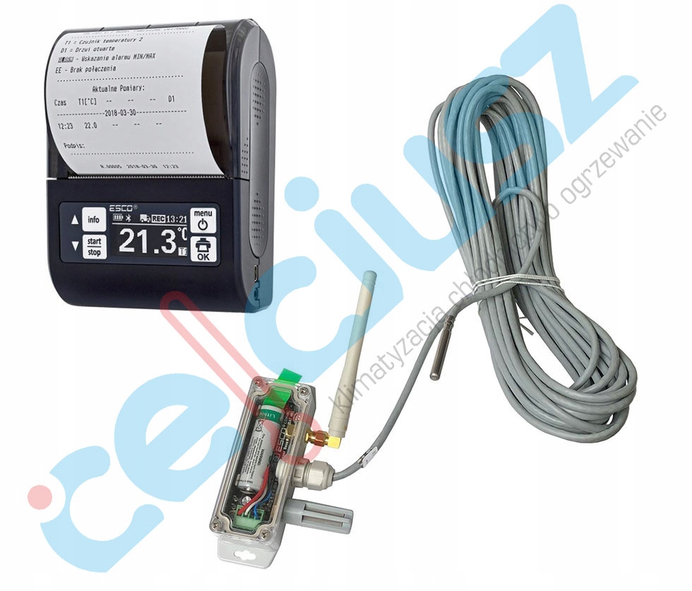 CEL1913 - Регистратор температуры DR-203 ESCO + 2 датчика