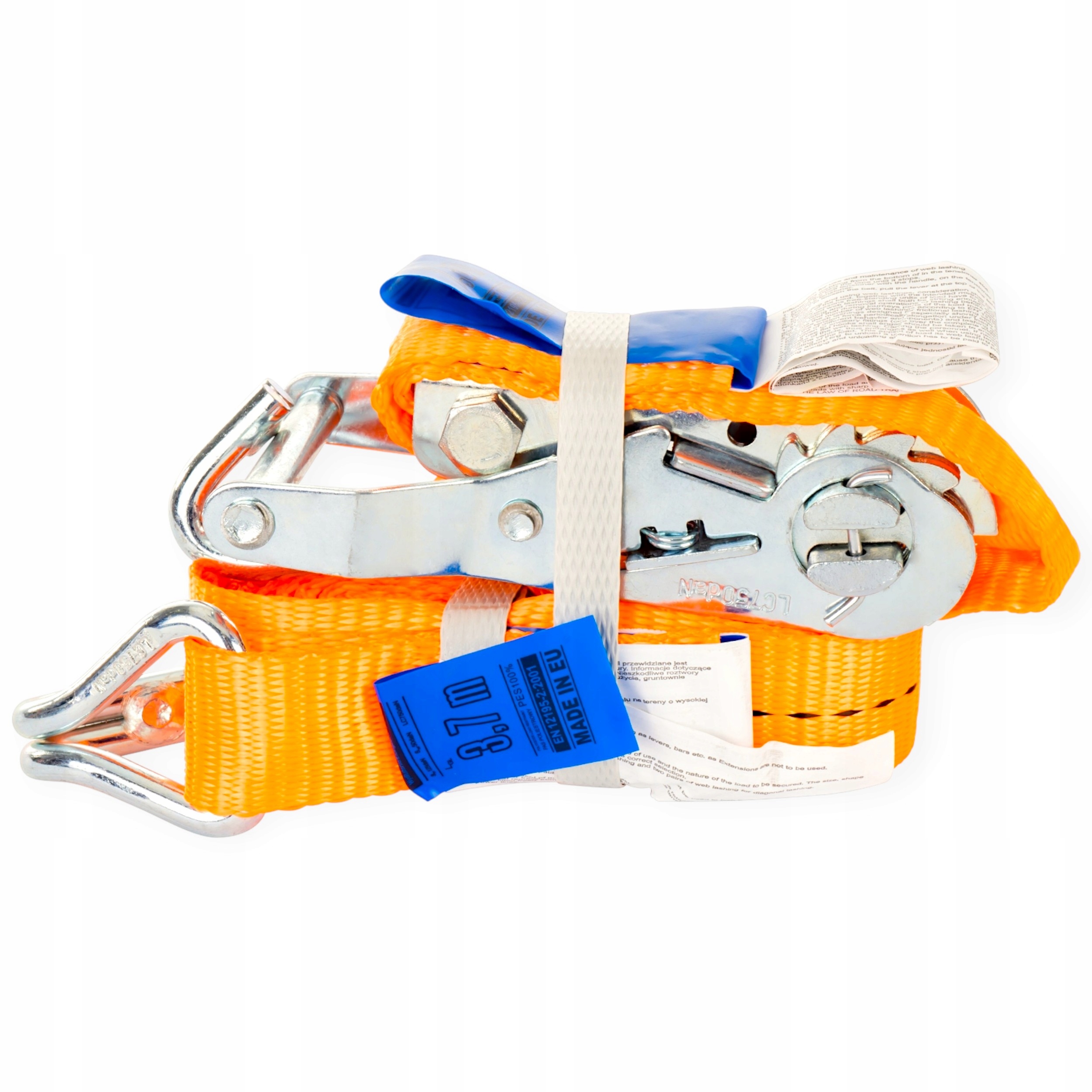 Pasy Transportowe 4M 25MM 1000KG pas transportowy Komplet Z Napinaczem Tuv