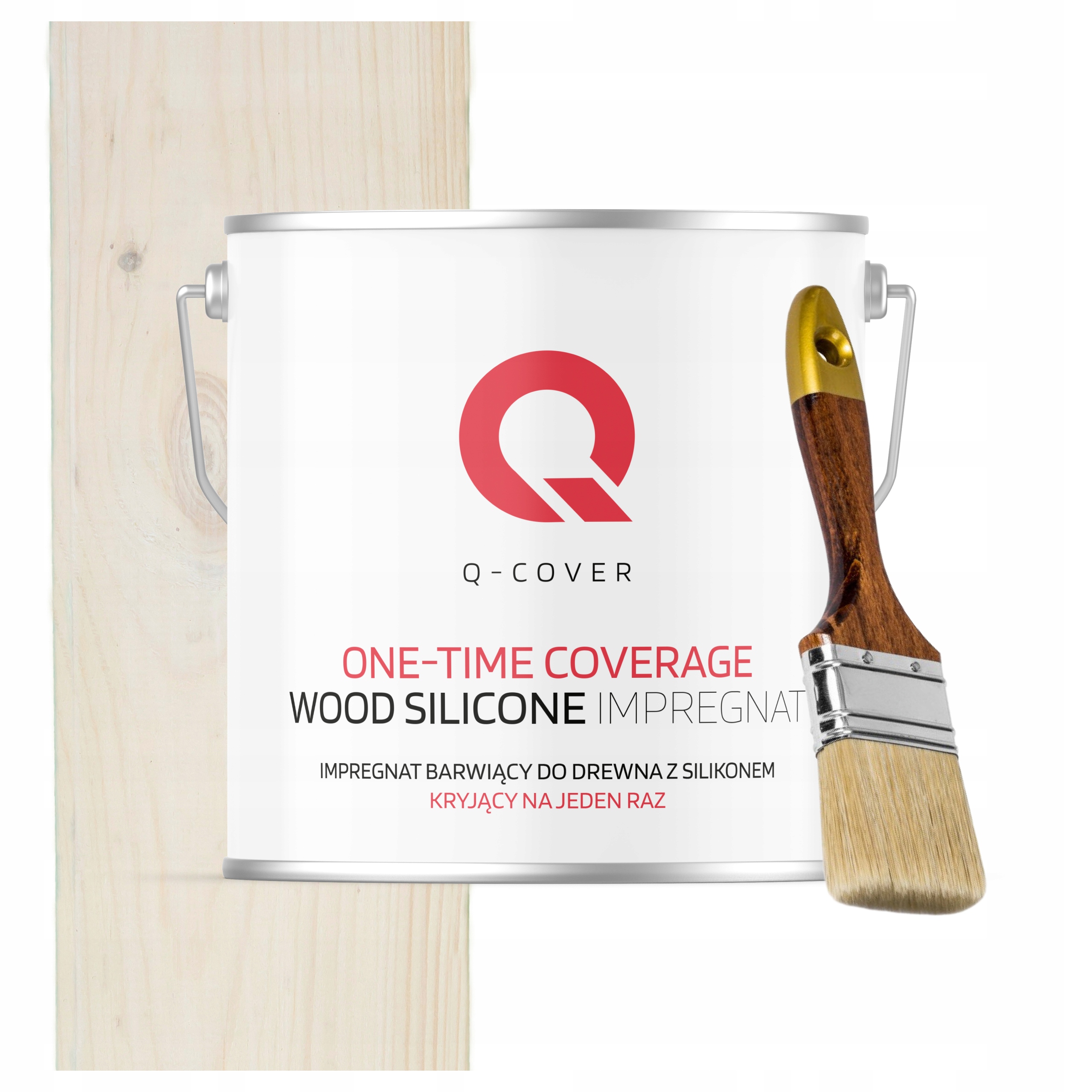 Barva Impregnát na dřevo Ochrana a barva v jednom 5L Bílý Mat Štětec