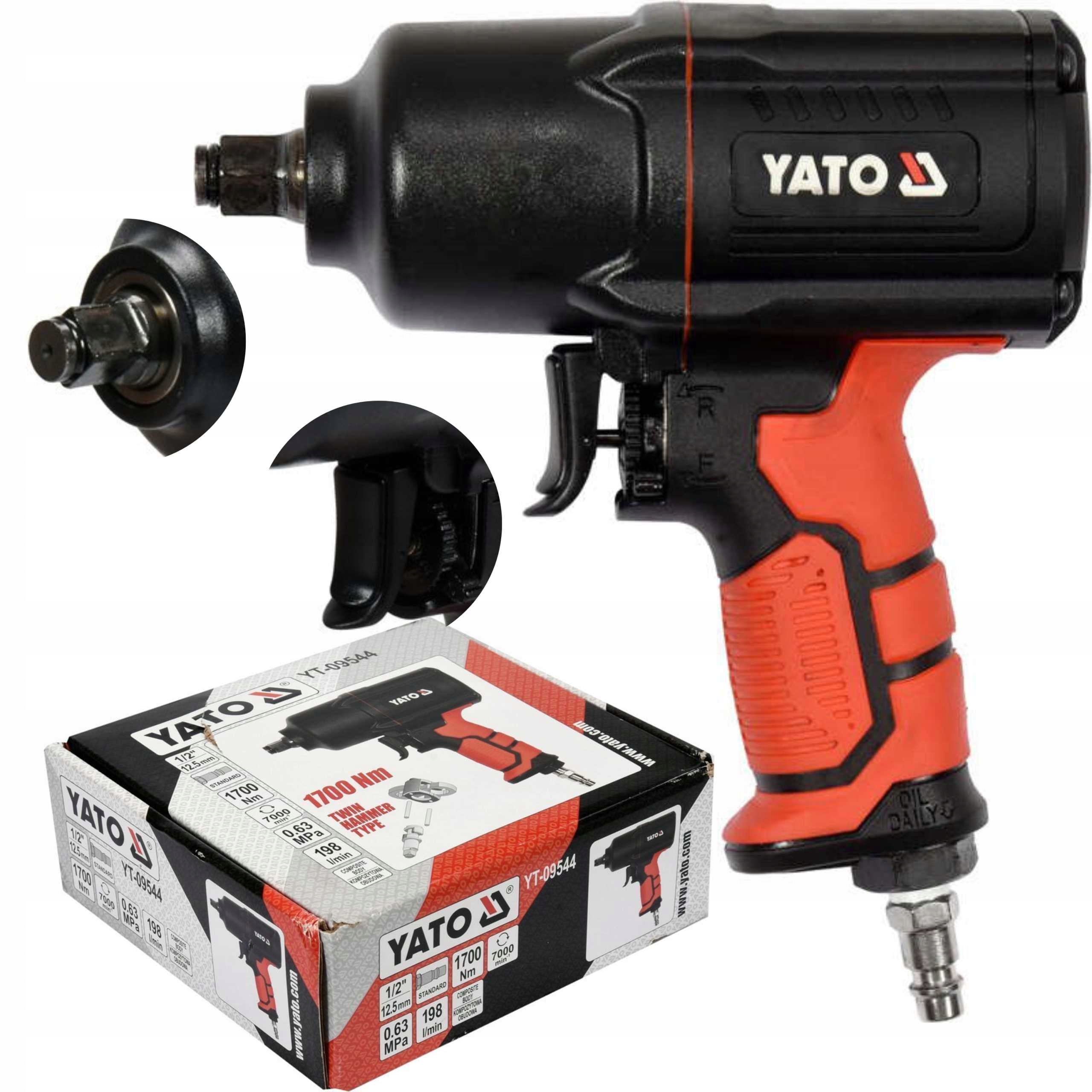 Rázový Uťahovák Yato YT-09544 1/2" 1700NM Twin Hammer