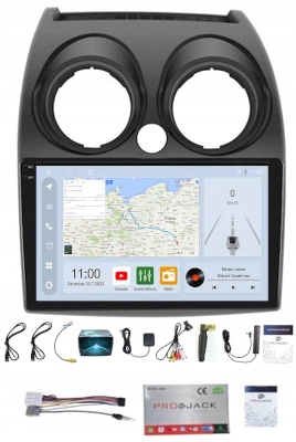 Rádio Android Nissan Qashqai 2006-2013 Carplay Wifi Usb 8GB 256GB Modem Sim