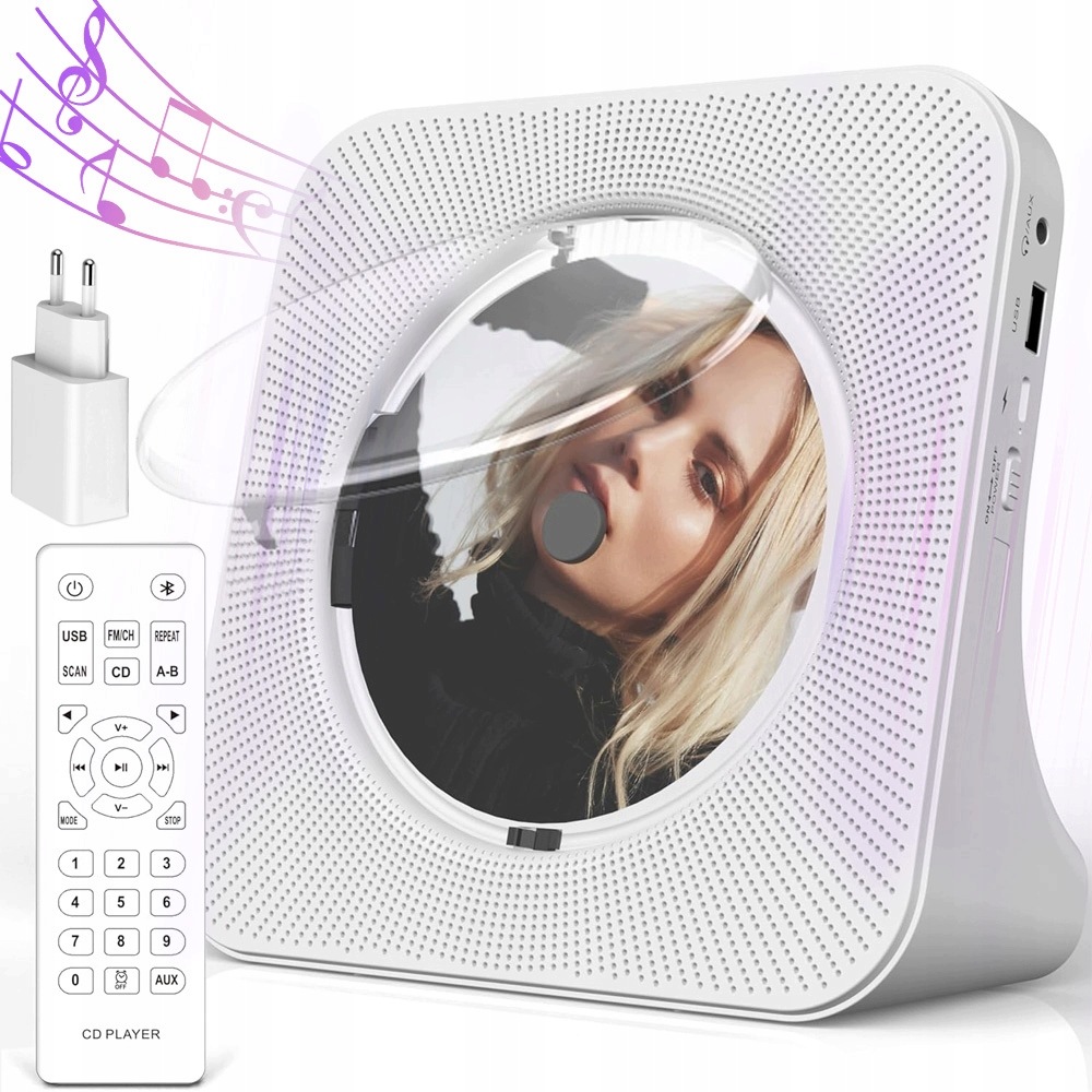 Prenosný Prehrávač CD Reproduktor Prehrávanie Disku S Albumom Bluetooth 5.0