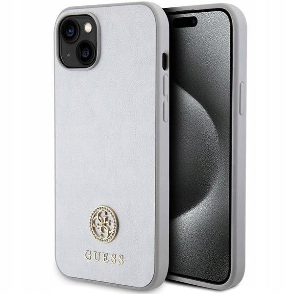 Pouzdro Guess GUHCP15MPS4DGPS Strass Metal Logo pro iPhone 15 Plus 6.7"