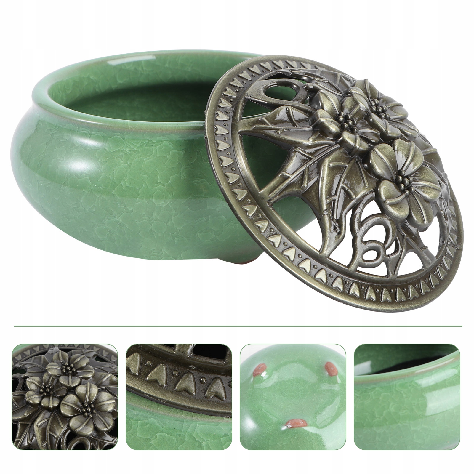 KADZIDŁO STOŻKOWE Z KADZIDŁEM ZE STOPU Tykwa Wysokość produktu 6 cm