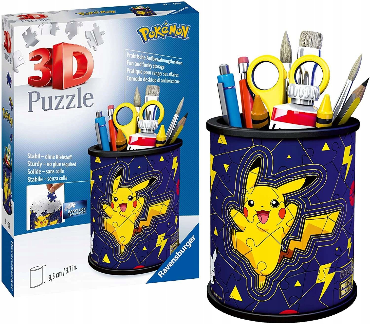 

Puzzle 3D Pokemon Pojemnik Na Przybory Pikachu