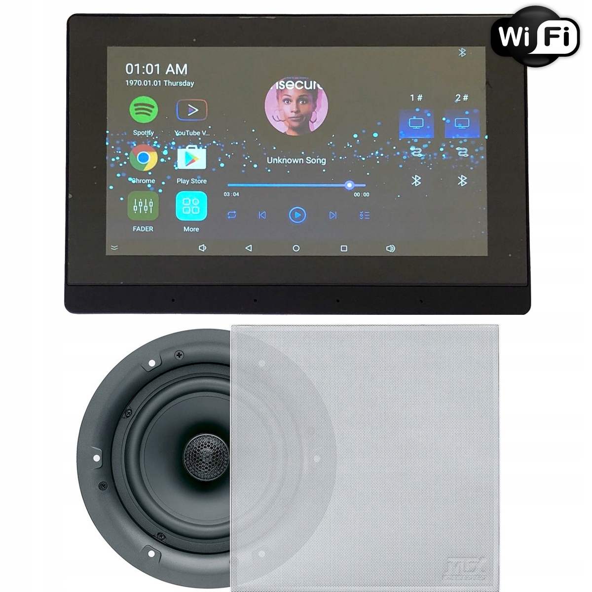 Hifi Podomítkové Internetové Rádio Wifi Bt Reproduktory