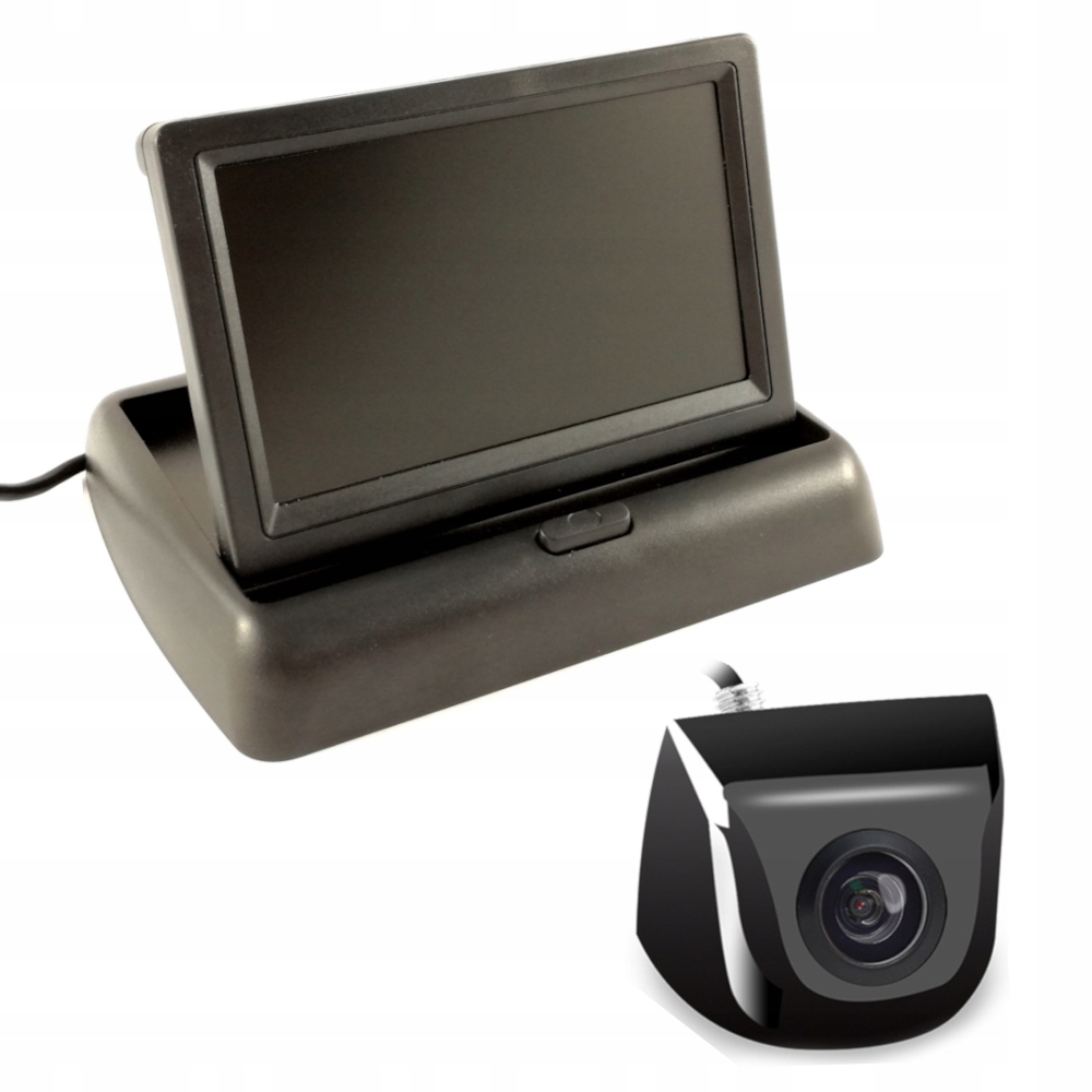 Monitor 4,3'' KAMERA cofania PRZÓD TYŁ ZESTAW 12V