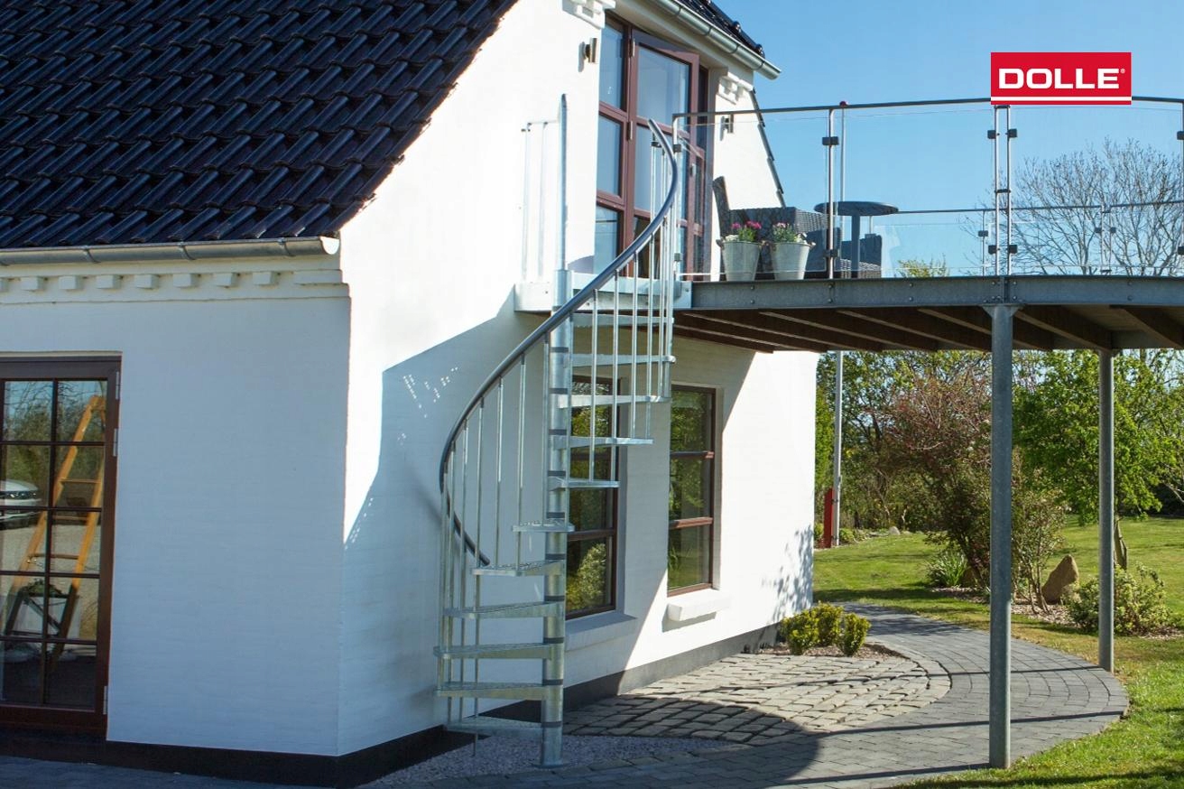 SCHODY ZEWNĘTRZNE DOLLE GARDENSPIN Ø155CM H=282cm Liczba stopni 11