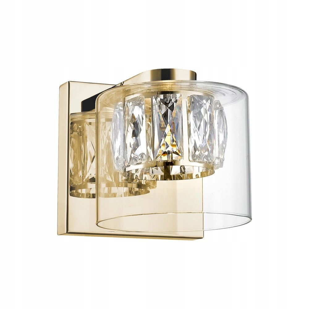 Zlaté elegantné nástenné Led svietidlo glamour Gem W0389-01A-F7AC Zuma Line