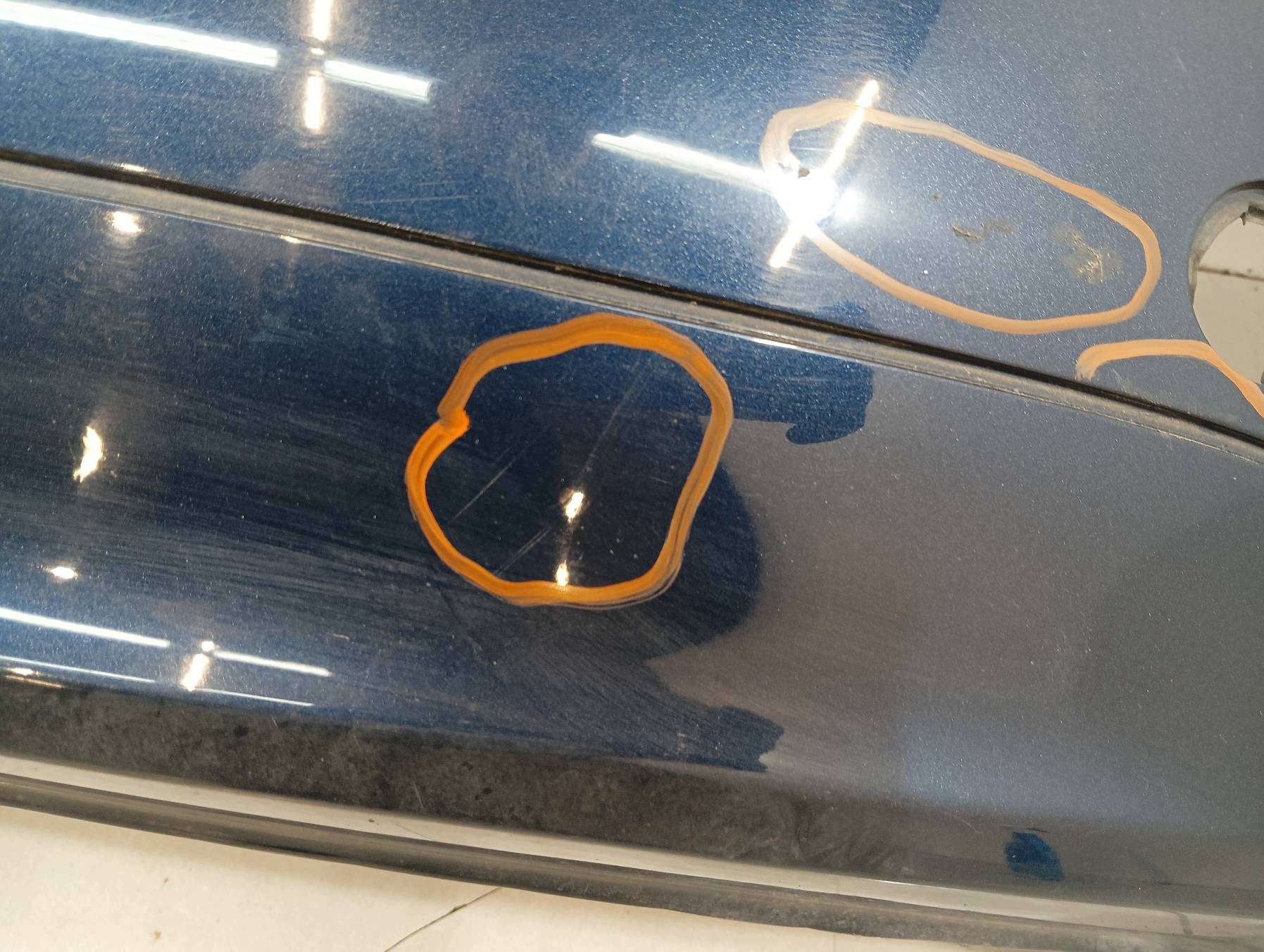 Stoßstange heck blauer CIEMNY GRANAT Opel Meriva II (2010- ) B