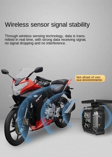 Motocyklowy system monitorowania ciśnienia TPMS Stan opakowania oryginalne