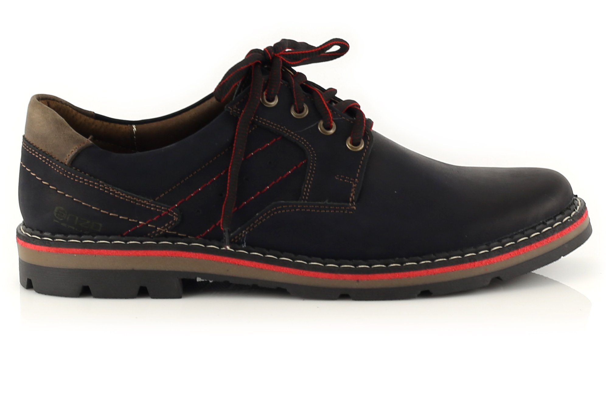 

Venizi 575 Wygoda Styl Buty Męskie Skóra Czarny 42