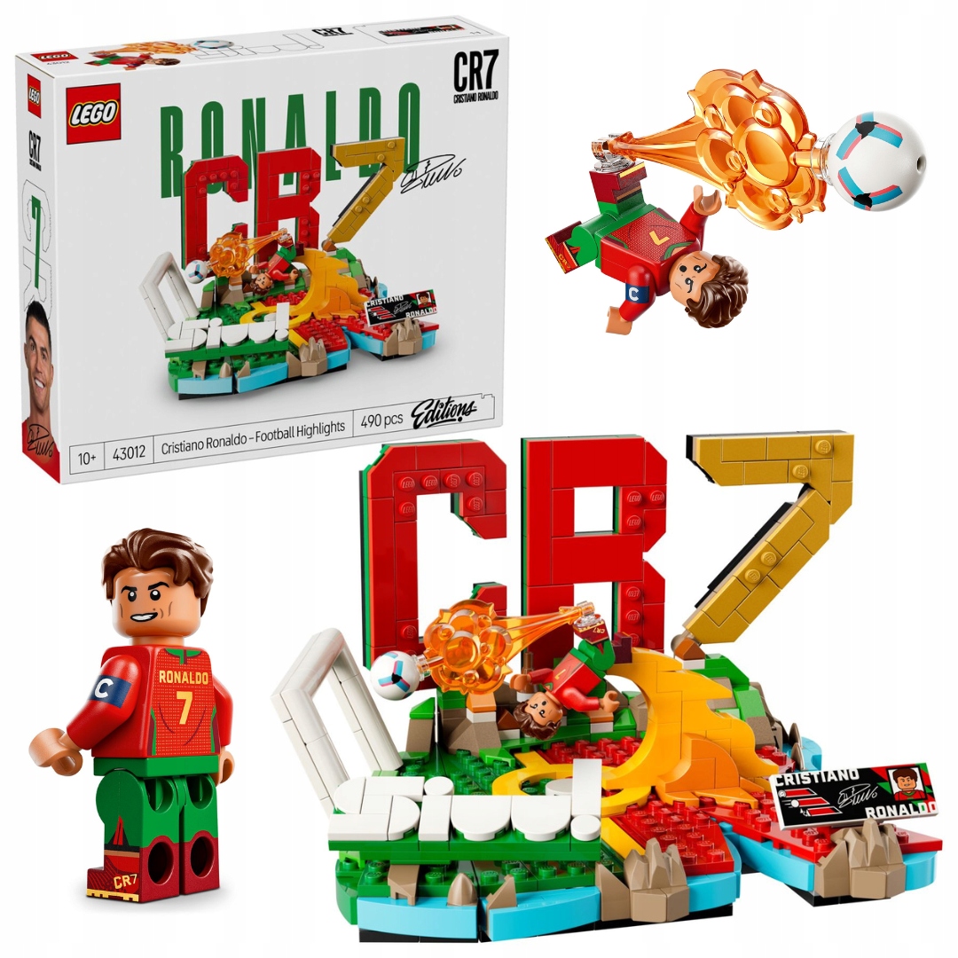 Lego Editions 43012 Cristiano Ronaldo Fotbalové momenty CR7 Minifigurka
