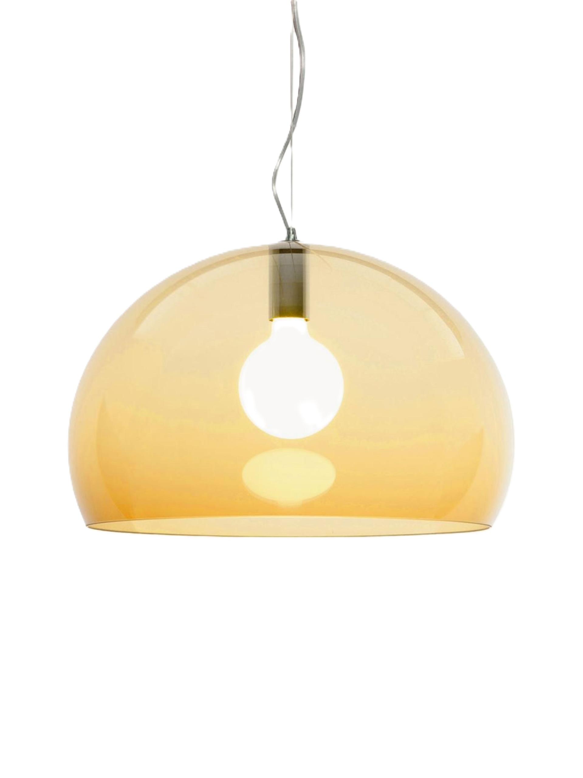 Kartell Lampa wisząca Amber Fl/y 52 bursztynowa Ø 52 cm, H 33 cm
