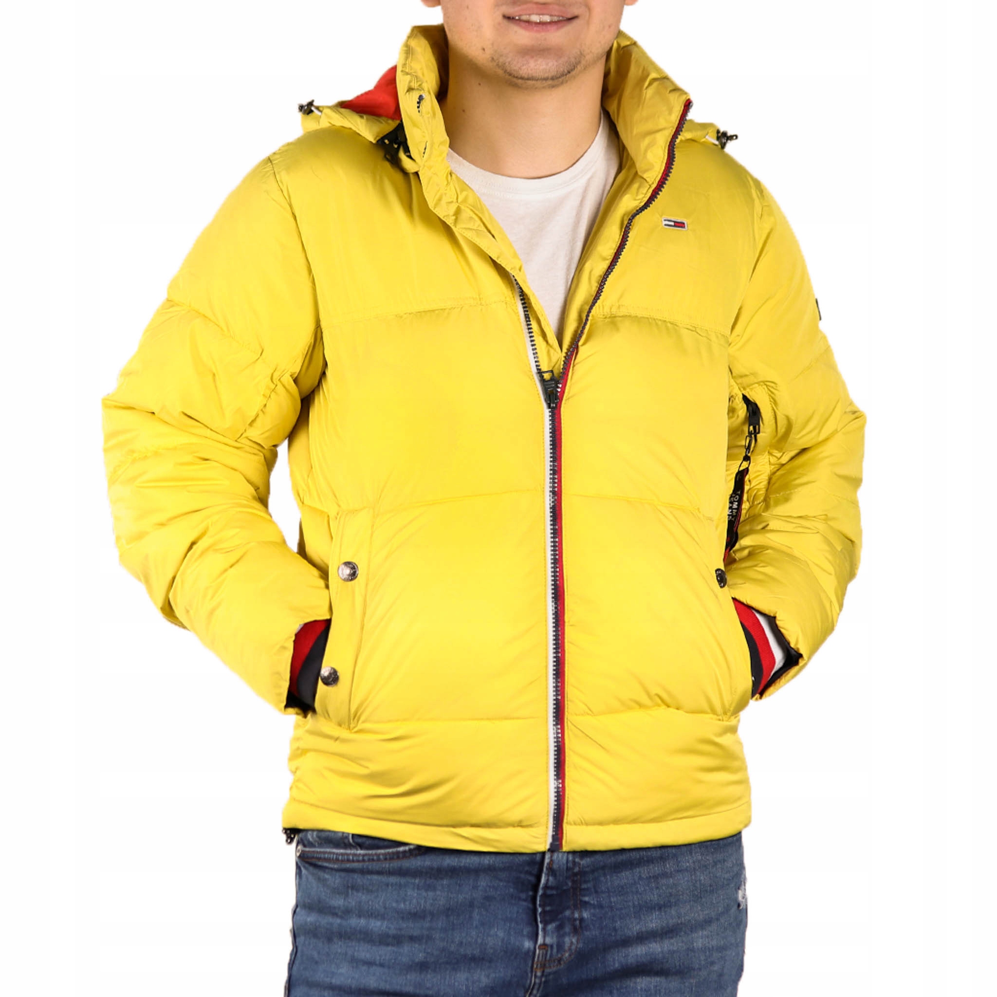 

Kurtka męska zimowa pikowana Tommy Jeans yellow