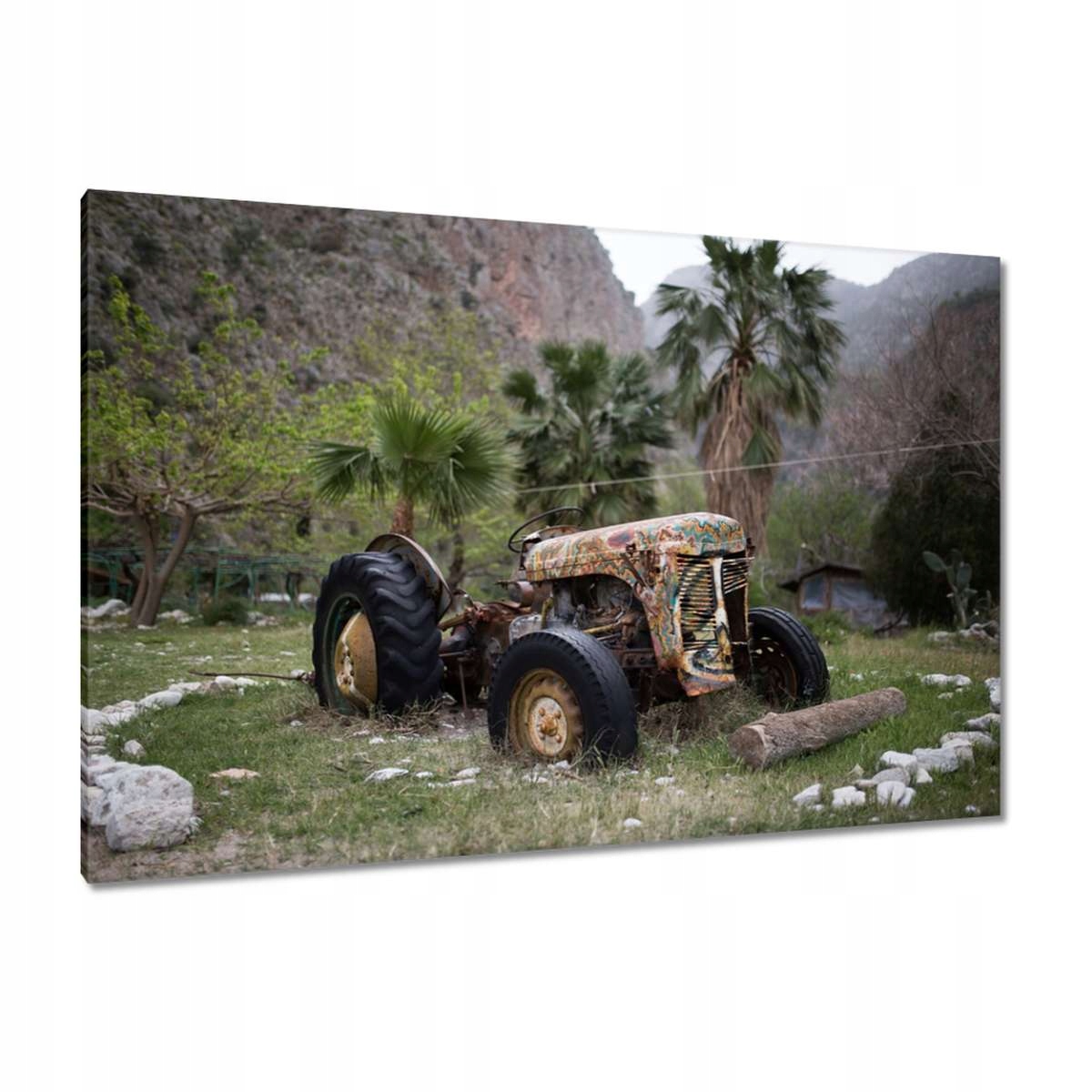 Obrazy 120x80 Starý traktor na poli