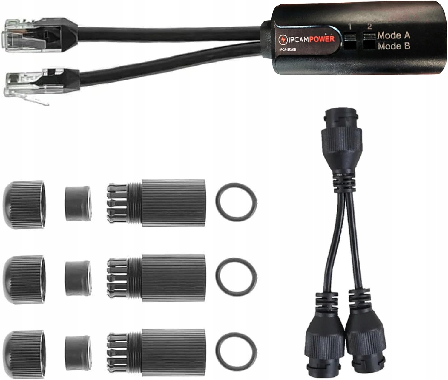 Adapter rozdzielacza Poe, uruchom 2 kamery Ip na 1 kablu