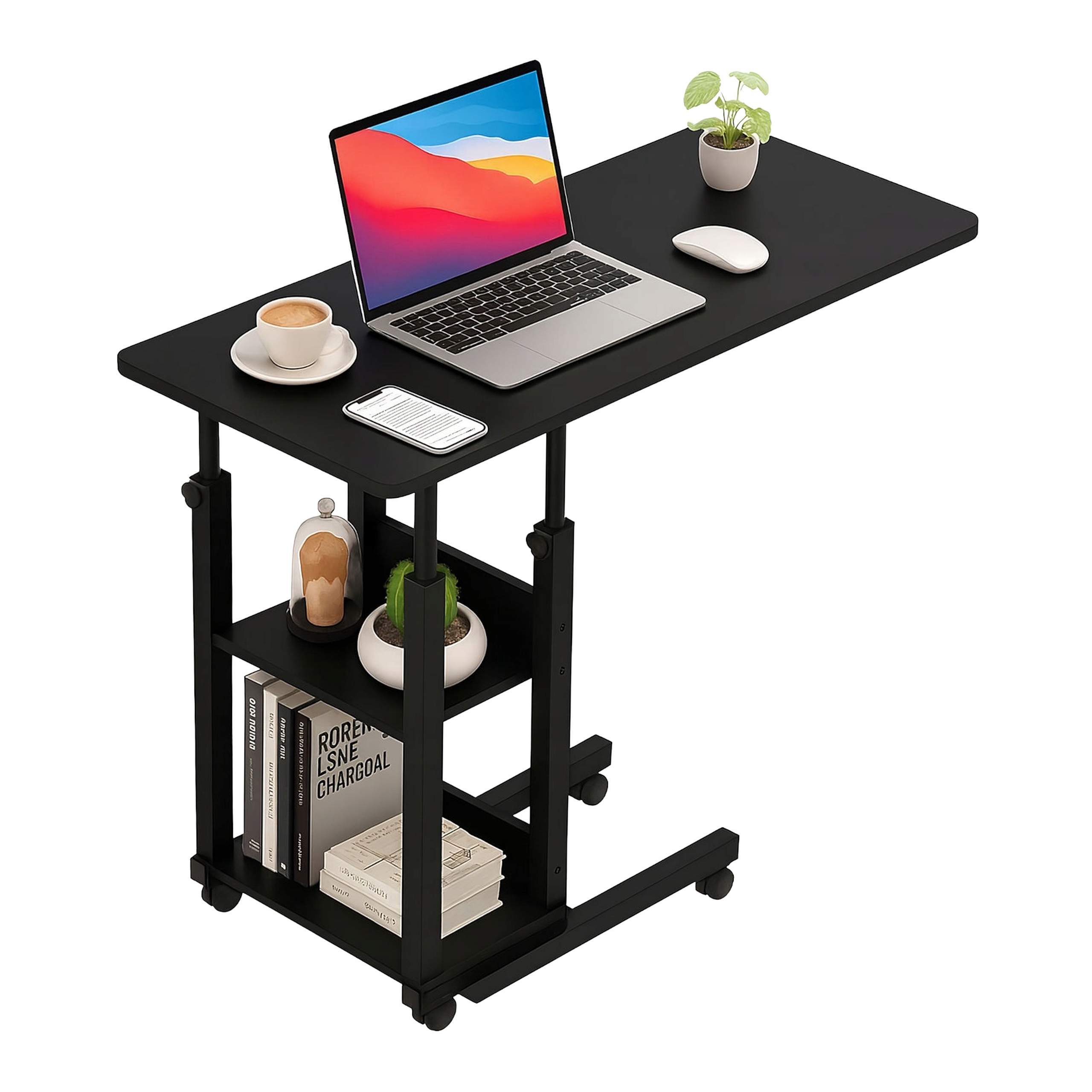 Stolik Kawowy Mobilny Na Laptopa Projektor Do Łóżka Na Kółkach Regulacja