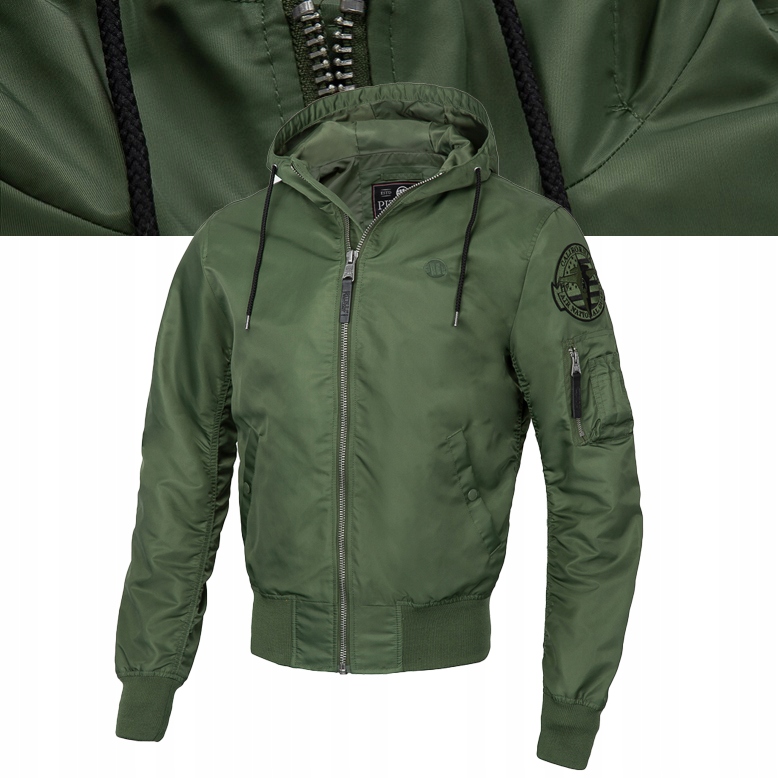 Męska Kurtka Przejściowa z Kapturem Pitbull Wiosenna Starwood II Bomberka