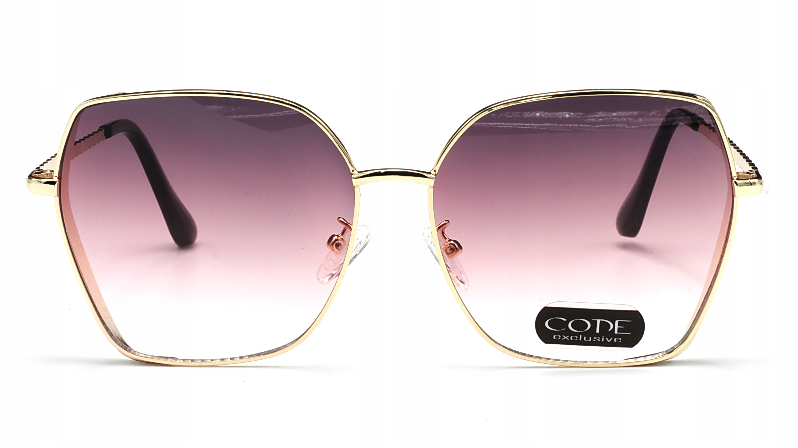 OKULARY PRZECIWSŁONECZNE DAMSKIE CIENIOWANE SOCZEWKI METALWO ETUI MODNE Kod producenta DC300-6-RÓŻOWE-G