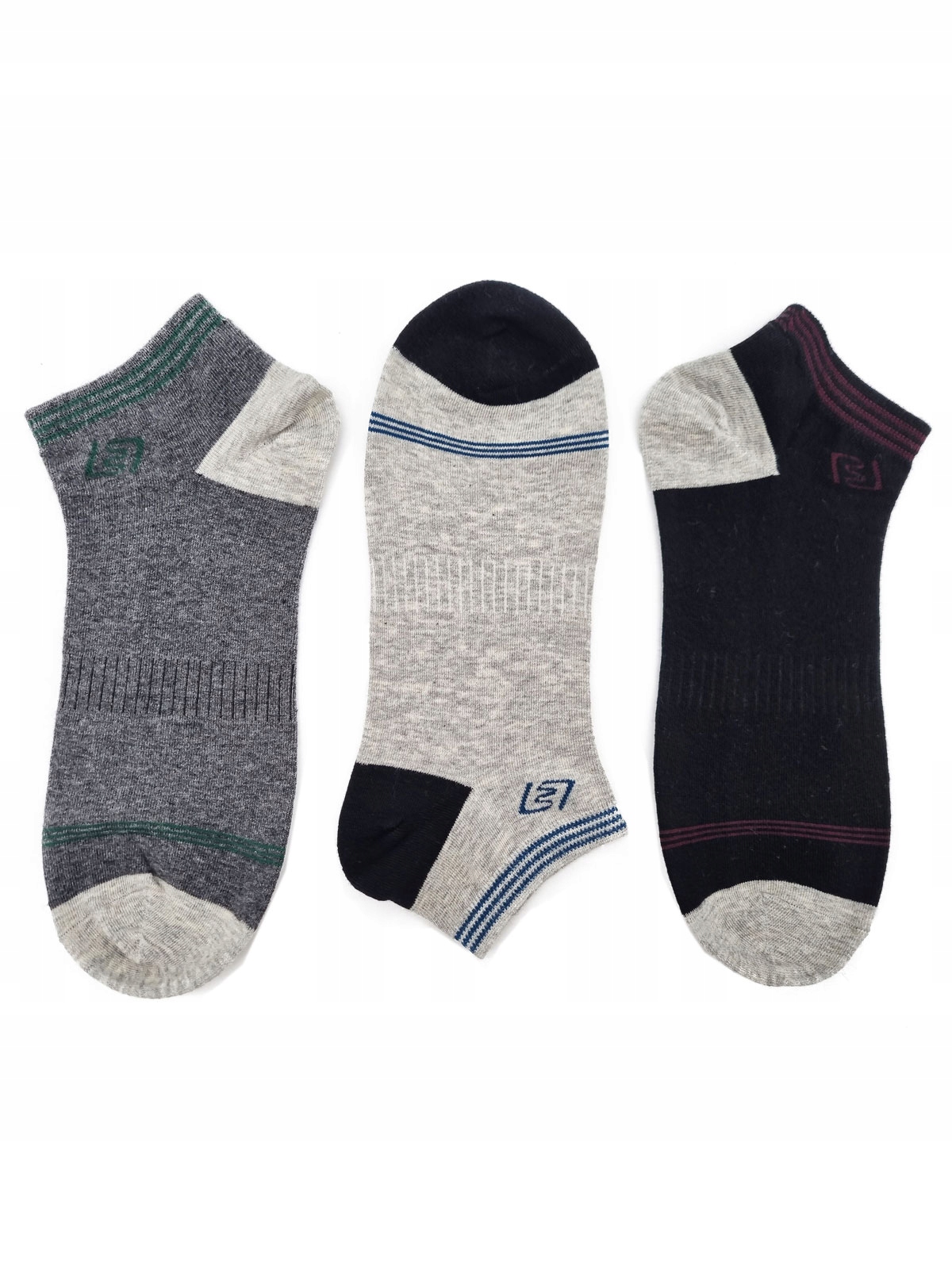 

3x Skarpetki Męskie Stopki Sportowe Bawełna 39-41