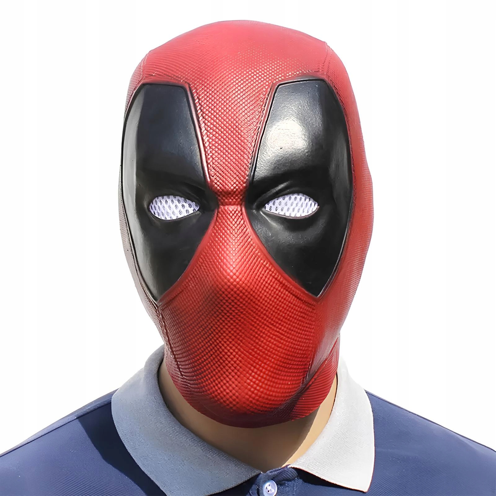 Maska na obličej Deadpool převlékání cosplay elastická maska z materiálu