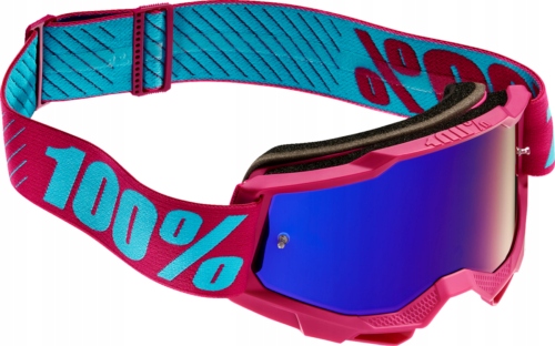 100% Accuri 2 Gogle MX Enduro ATV MTB Niebieska Lustrzana Szybka Stan opakowania oryginalne