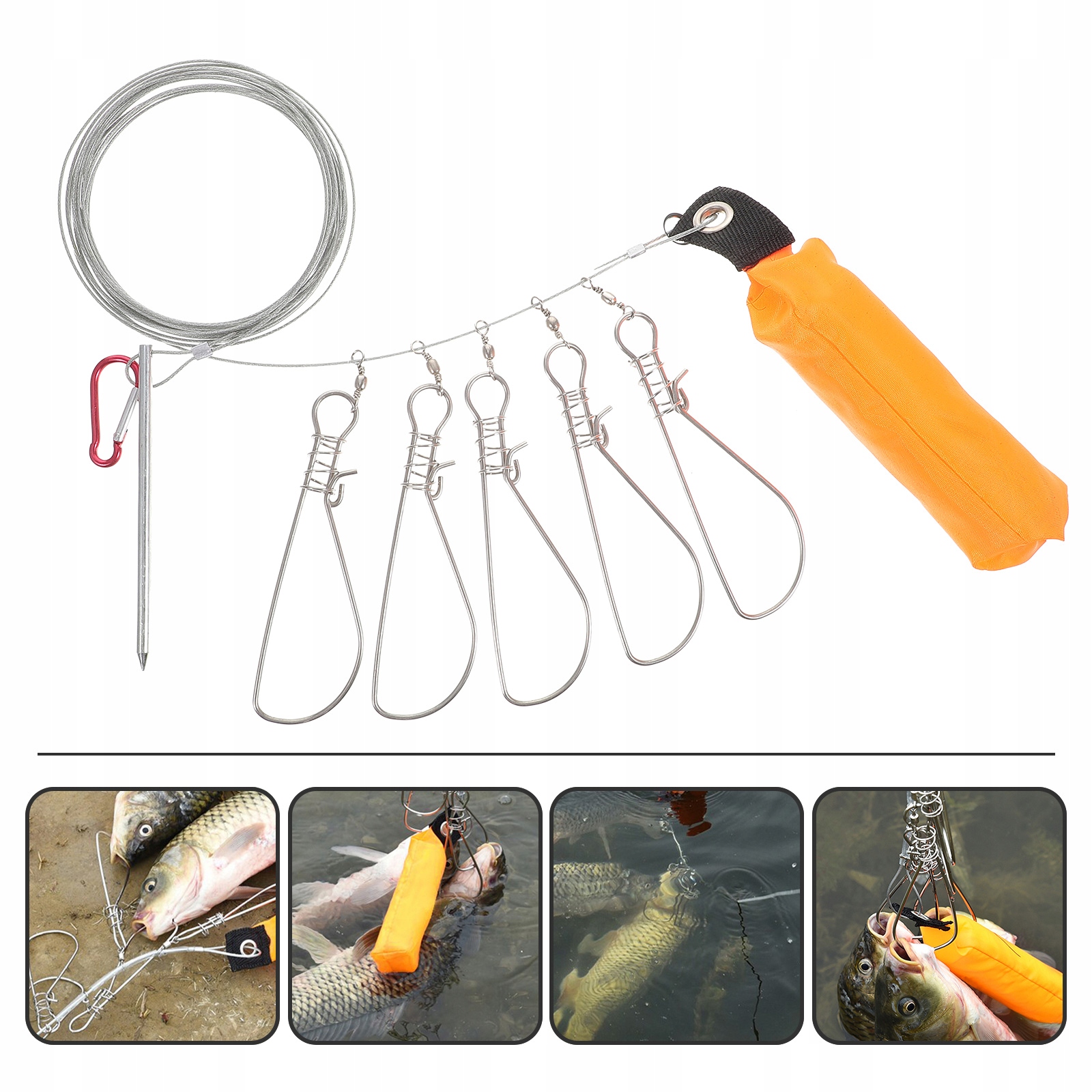 DIY Fish Stringer Lock Buckle Cable (4125632981D1) • Cena, Opinie