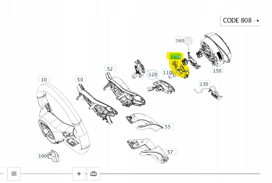 Płyta kontaktowa Kierownicy Mercedes - A0994647704 - galeria