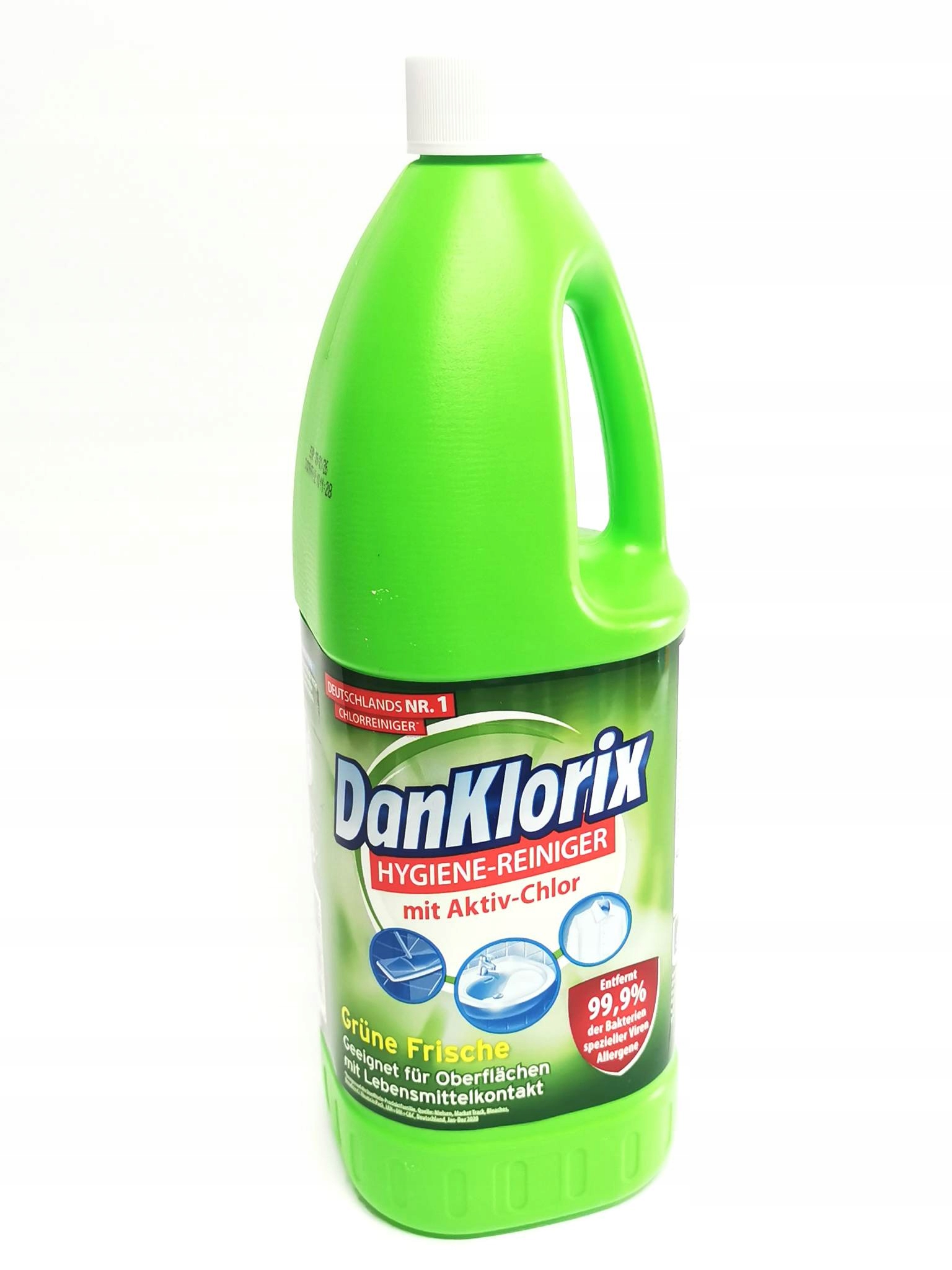 DanKlorix Hygienereiniger Grüne Frische Chlor w Płynie 1,5 l — 5